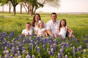 My family in Texas bluebonnets